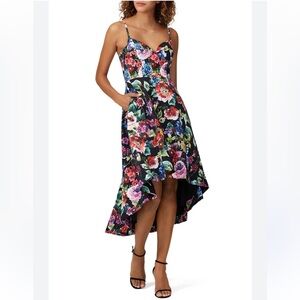 Aidan Mattox Floral Fit & Flare Dress